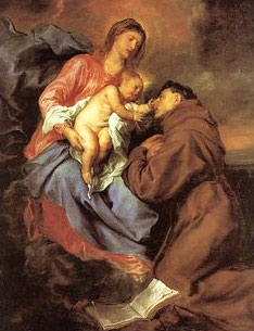 St. Anthony of Padua with the Virgin Mary and Infant Jesus