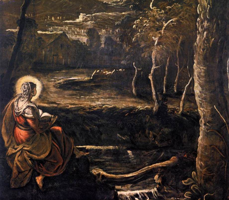 St Mary of Egypt (detail) 1582-87 TINTORETTO