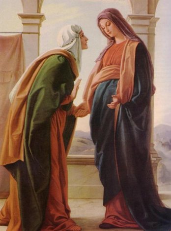 Blessed Virgin Mary and cousin Elizabeth - Visitation