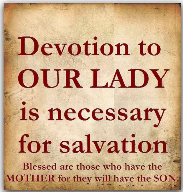 Blessed Mother Necessary for Salvation