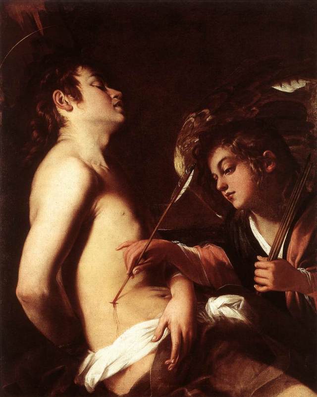 St Sebastian Healed by an Angel by Giovanni Baglione