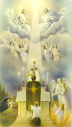 HOLY SACRIFICE OF THE MASS AT THE SANCTUS - CONSECRATION