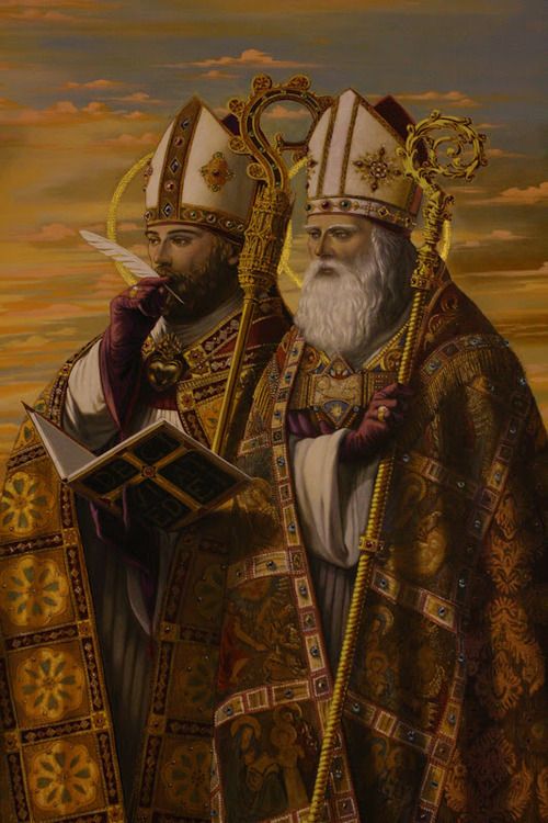 St. Ambrose and St. Augustine